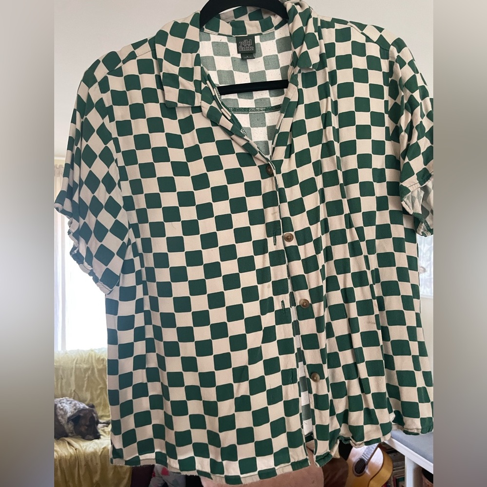 Cozy checkered blouse